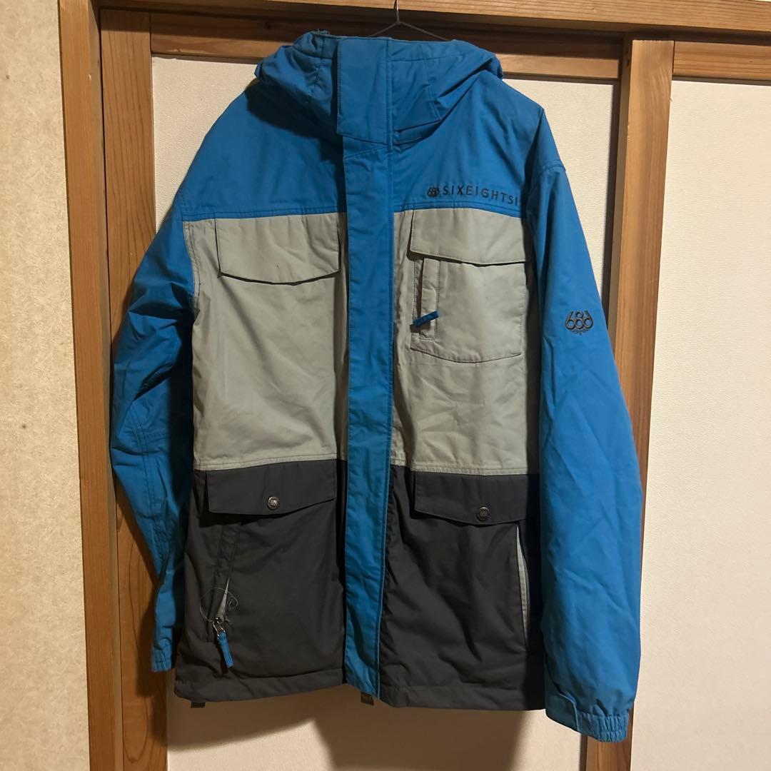 686 スノーボードウェア　上下セット　スキーウェア メンズＬサイズ