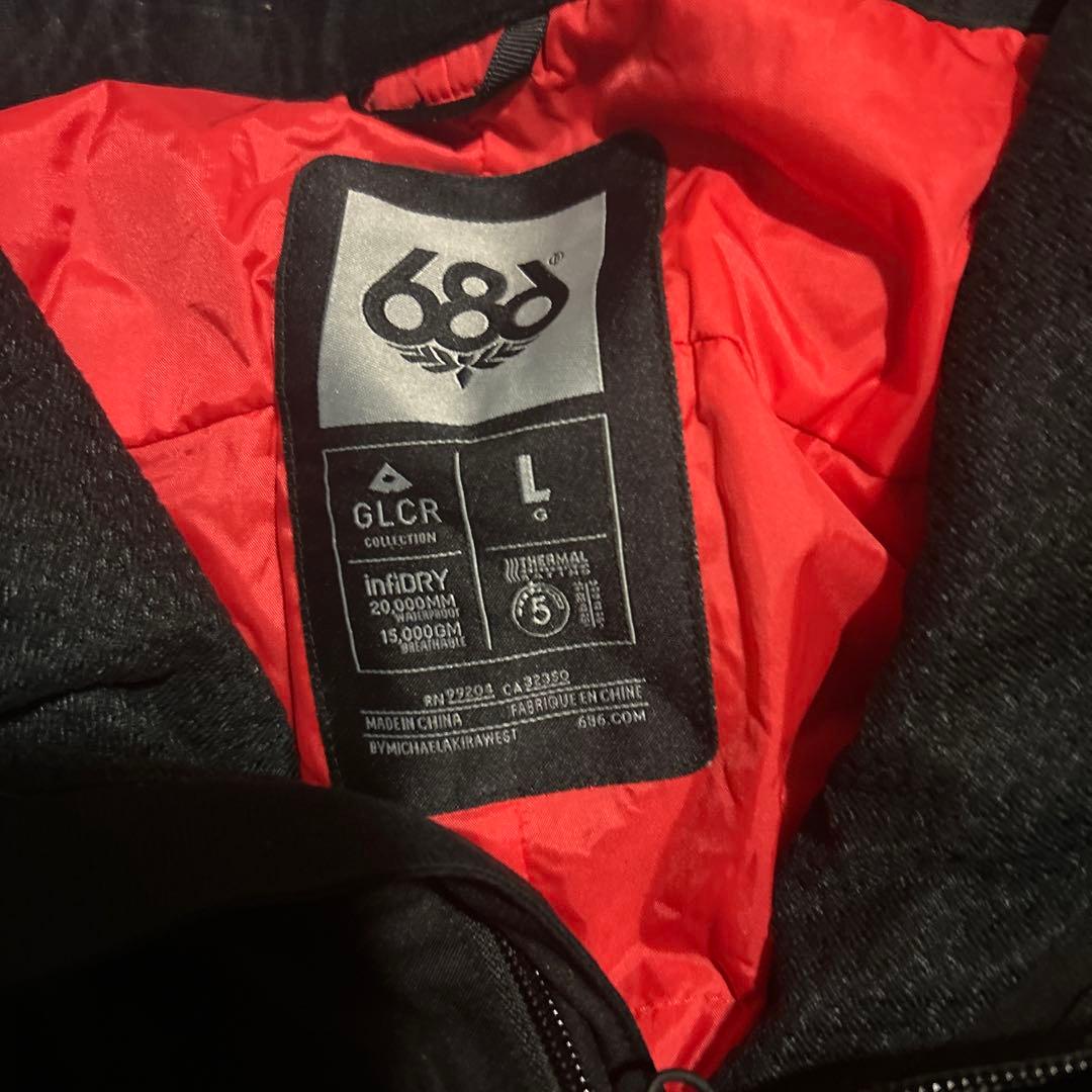 686 スノーボードウェア　上下セット　スキーウェア メンズＬサイズ