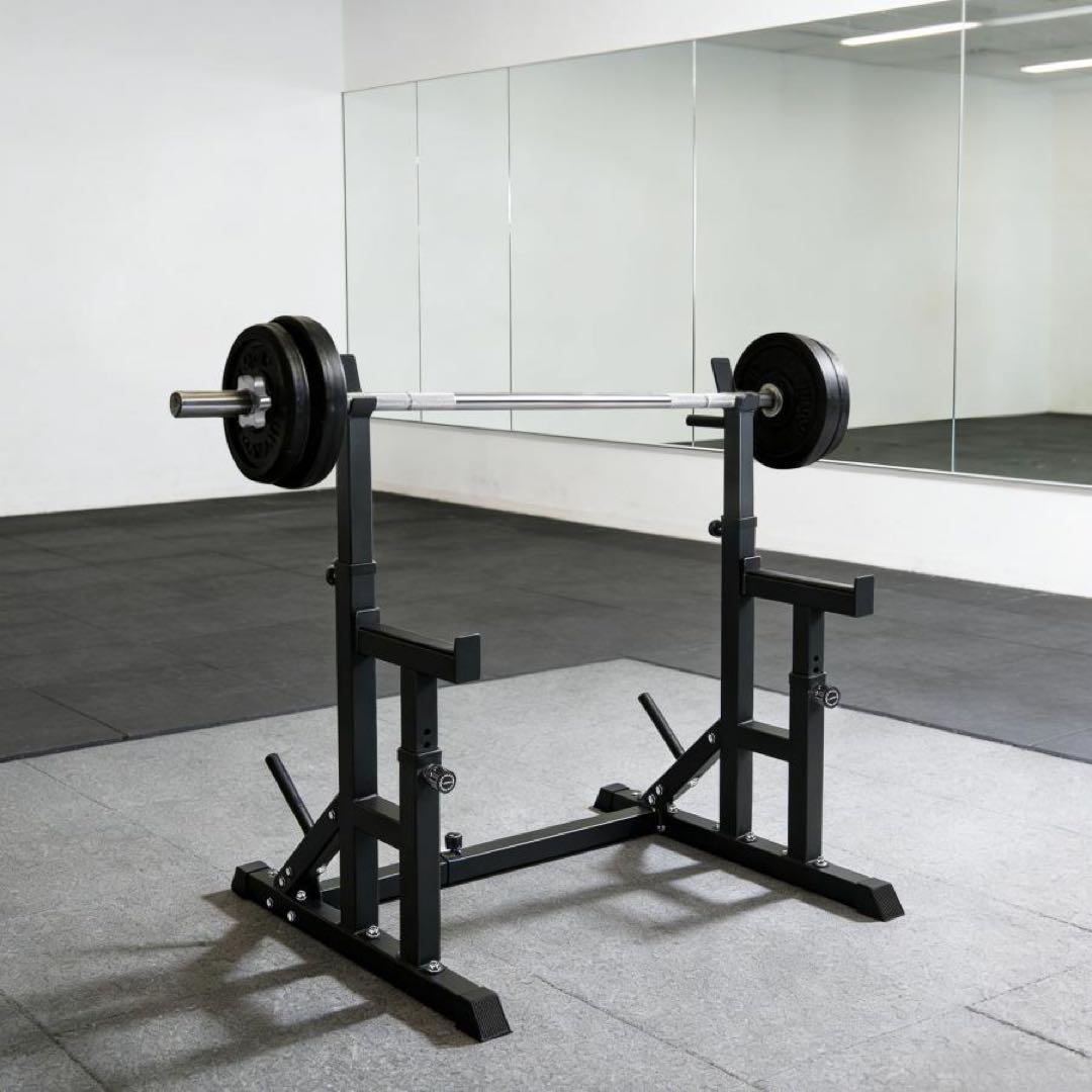 【新品】バーベルスタンド ベンチプレス台 バーベルラック 筋トレ 自宅用