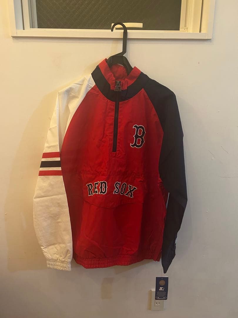 【新品タグ付き】ボストンレッドソックス　ハーフジップジャケット　XL