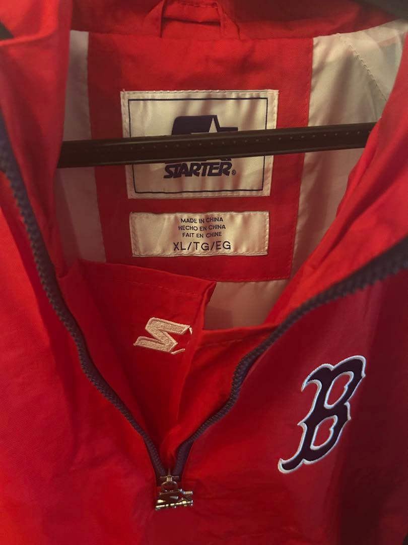 【新品タグ付き】ボストンレッドソックス　ハーフジップジャケット　XL