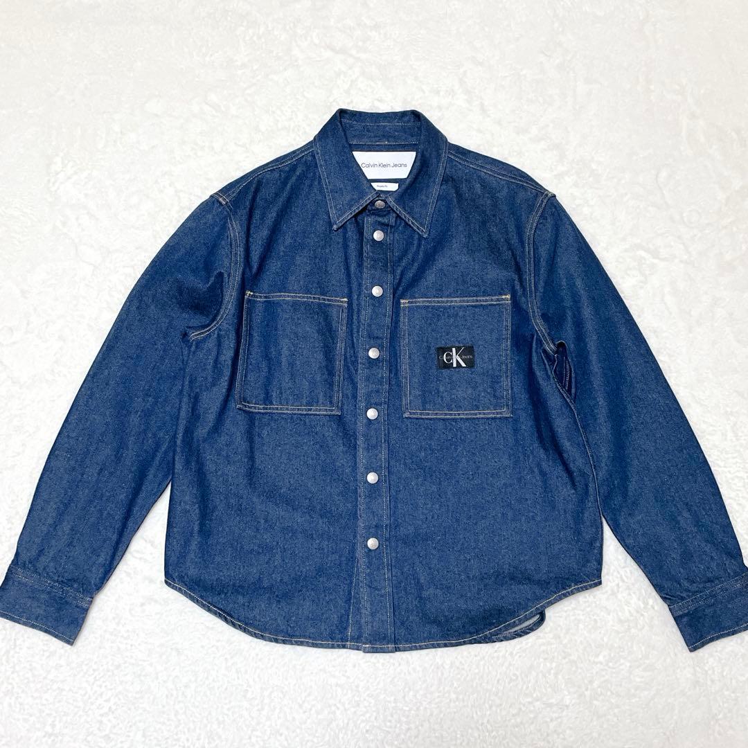 【美品】  ジョングク着用　リラックスリニアデニムシャツ