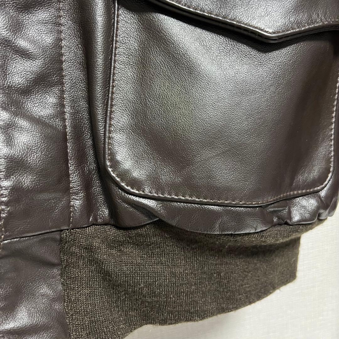 AVIREX A-2 ブラウン レザージャケット