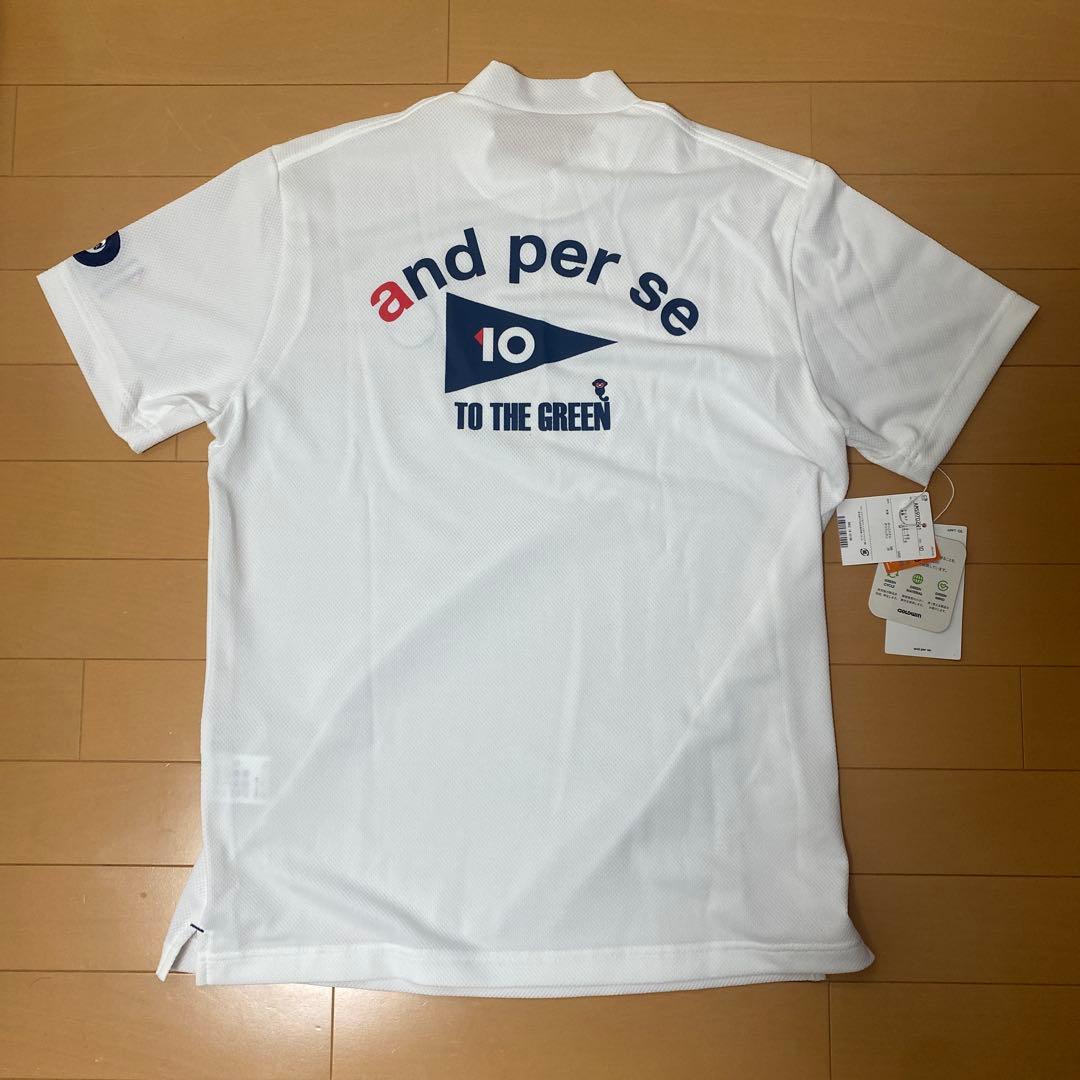 and per se モックネックシャツホワイト　新品/未使用【最終値引き】