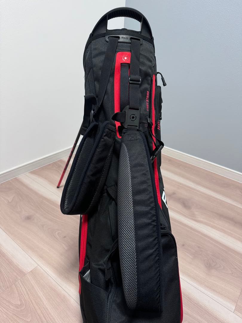 PING Hoofer キャディバッグ ブラック/レッド