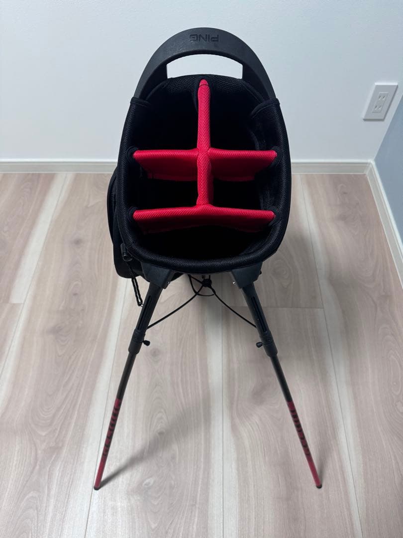 PING Hoofer キャディバッグ ブラック/レッド