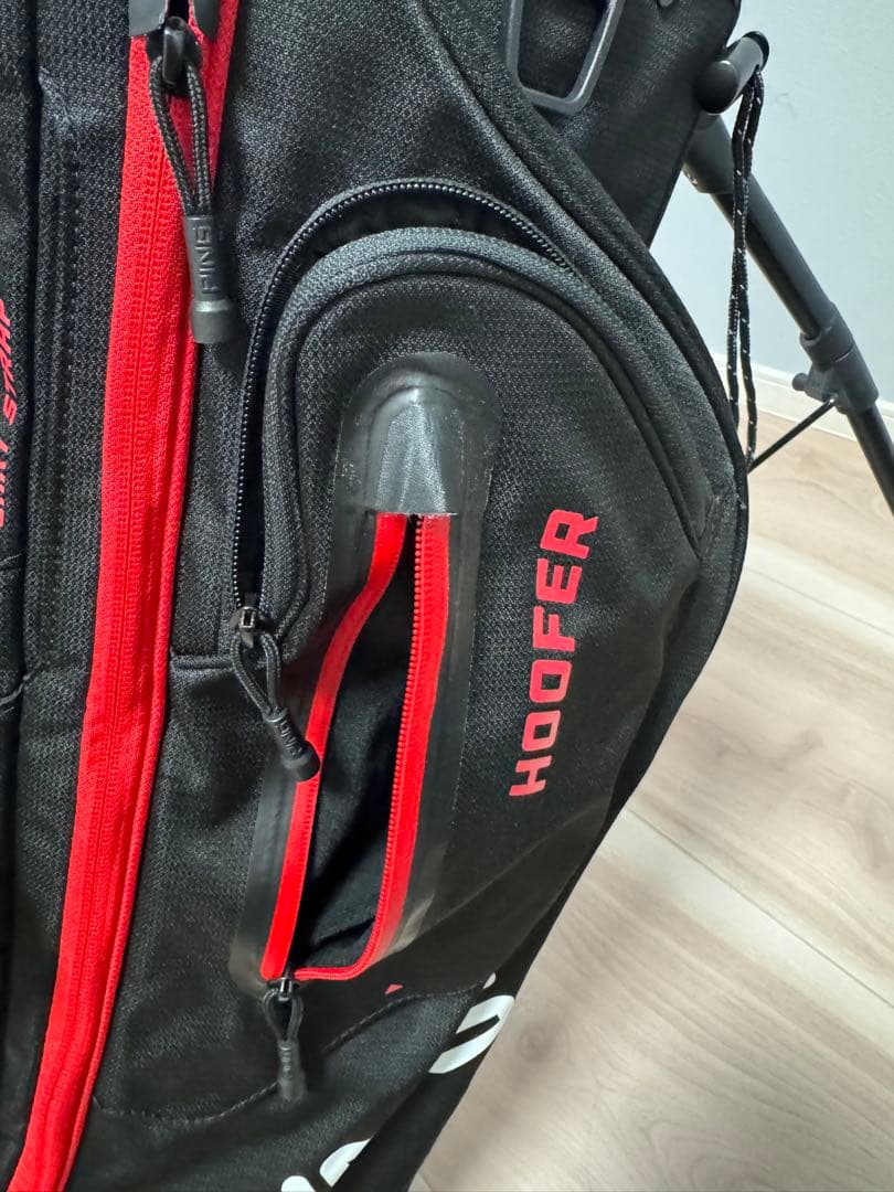 PING Hoofer キャディバッグ ブラック/レッド