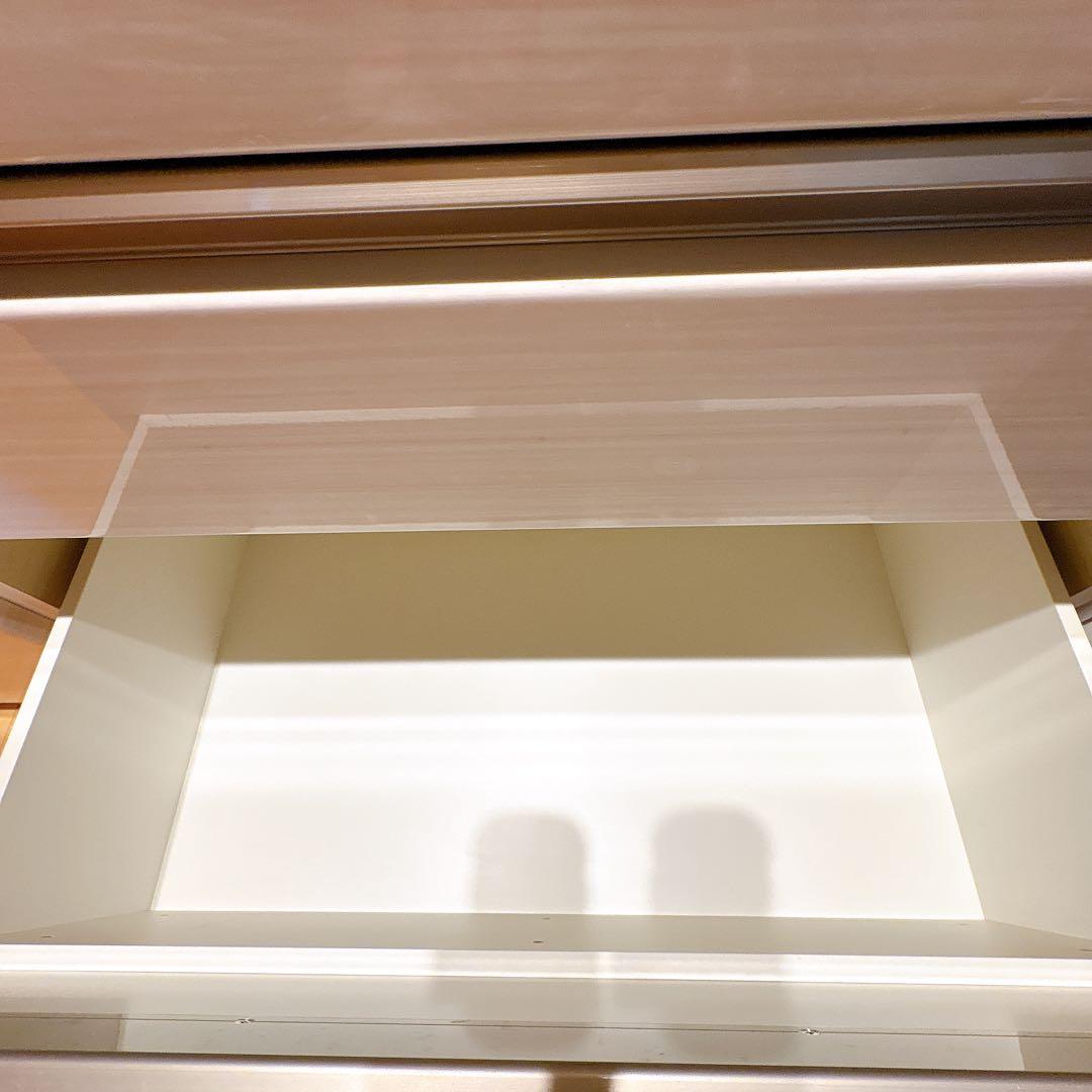 【4/3日まで✨】ニトリ　120cm ホワイト 食器棚 キッチンボード　上棚に傷