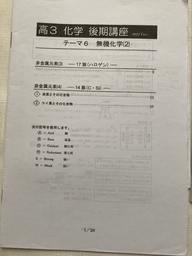 【西大和学園限定授業　大西哲男先生】 化学