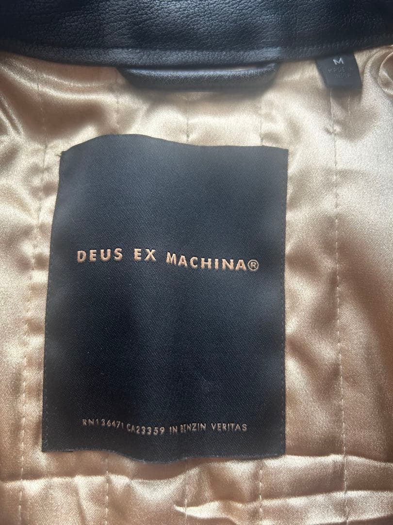 2/8まで限定価格　希少　レア　DEUS 本革　リアルレザー シングルライダース