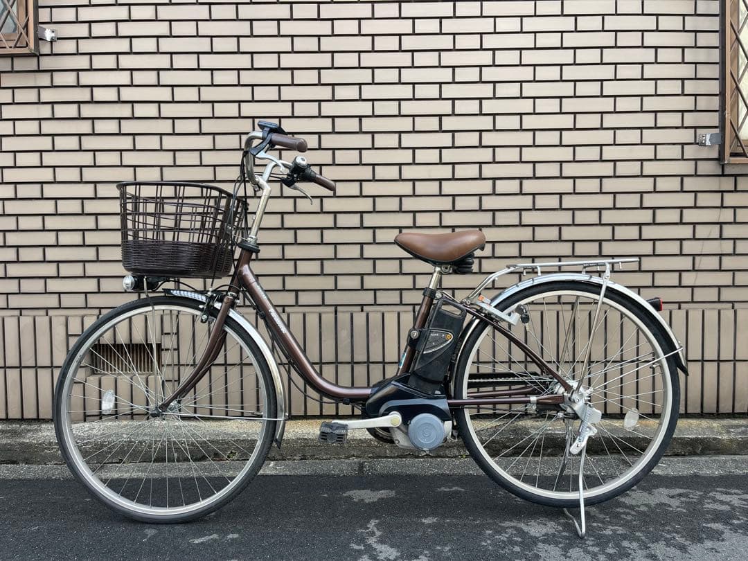 電動アシスト自転車 ブラウン シティタイプ