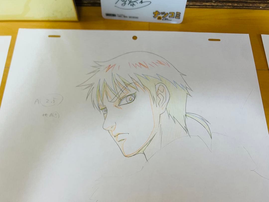 キングダム　原泰久先生直筆フルカラーサイン色紙非売品　セル画原稿　セット