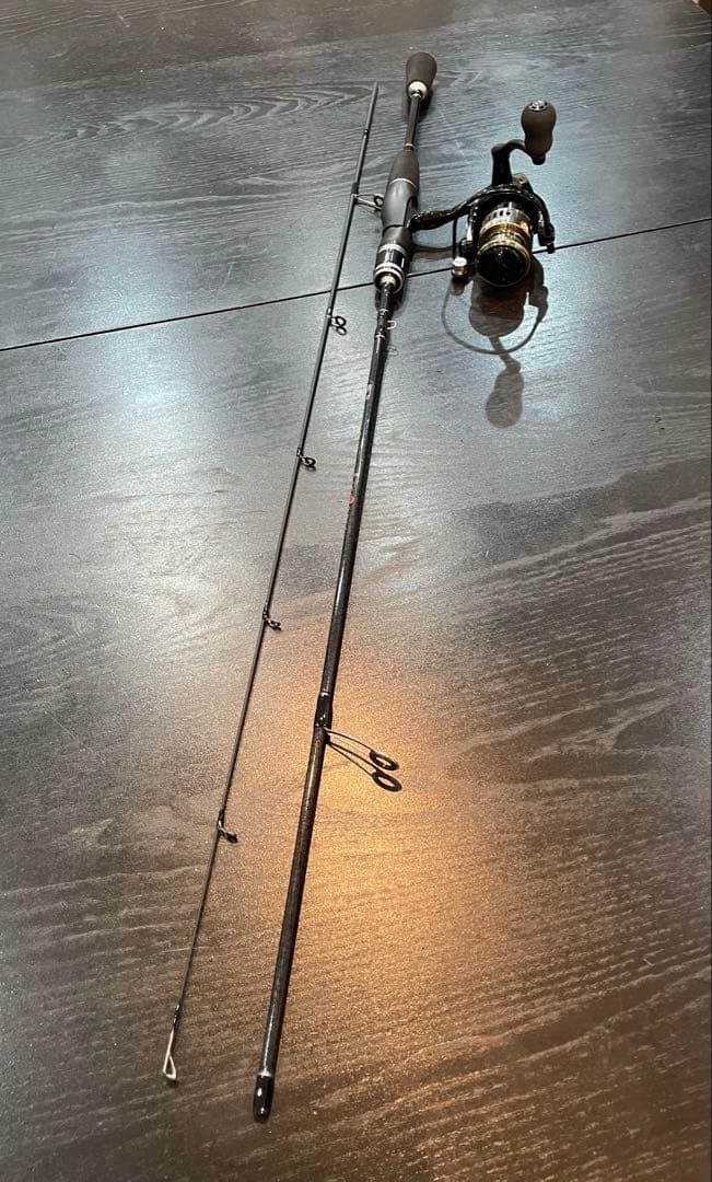 釣りセット2ピースロッド&リール・トラウトスプーンセット&ケースラインオマケ付