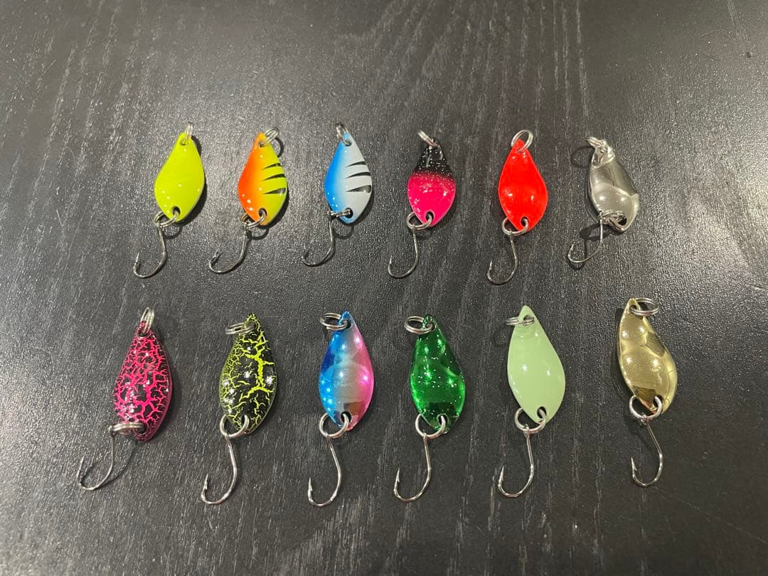 釣りセット2ピースロッド&リール・トラウトスプーンセット&ケースラインオマケ付