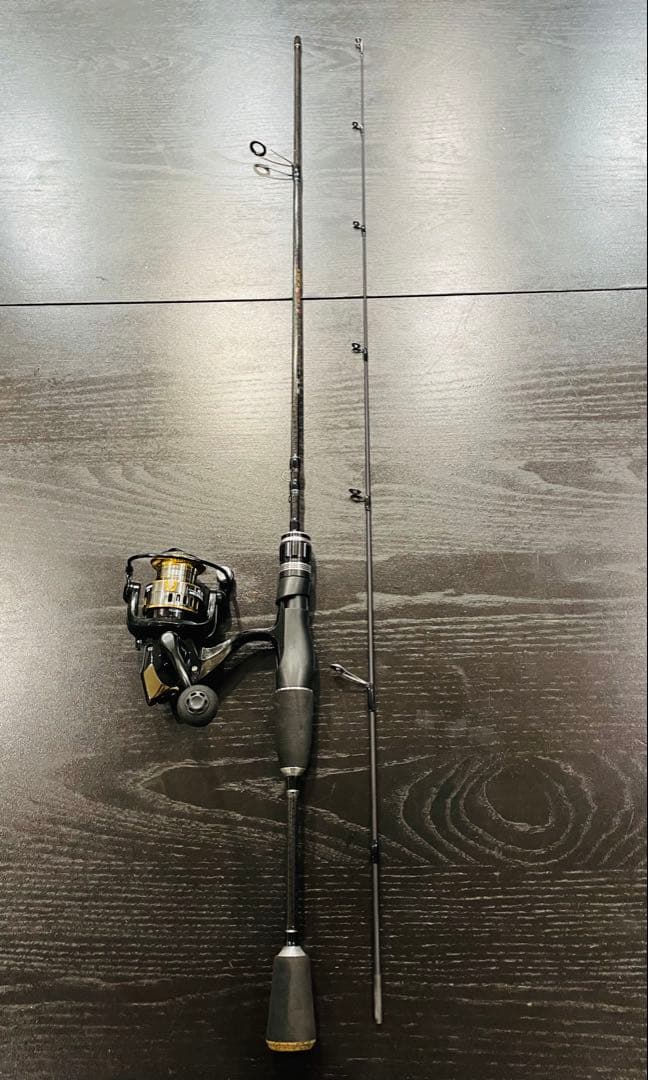 釣りセット2ピースロッド&リール・トラウトスプーンセット&ケースラインオマケ付