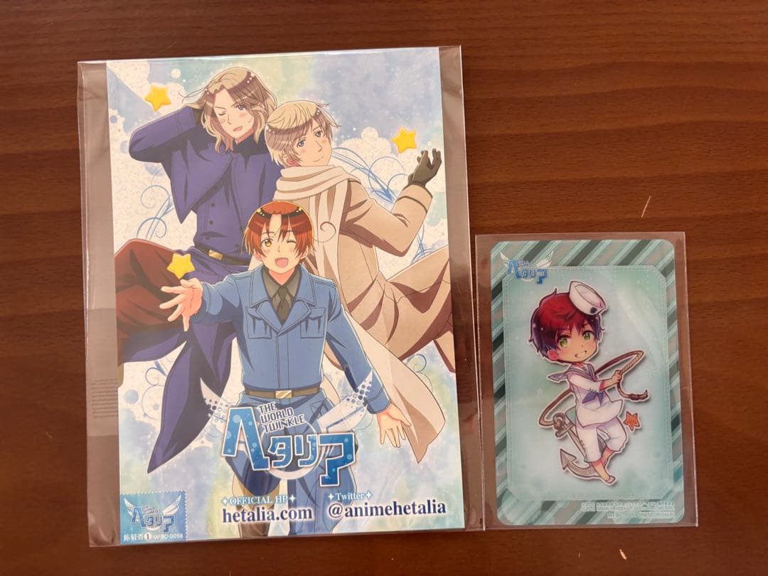 ヘタリア World Twinkle アニメDVDセット 特典CD 原作カード付