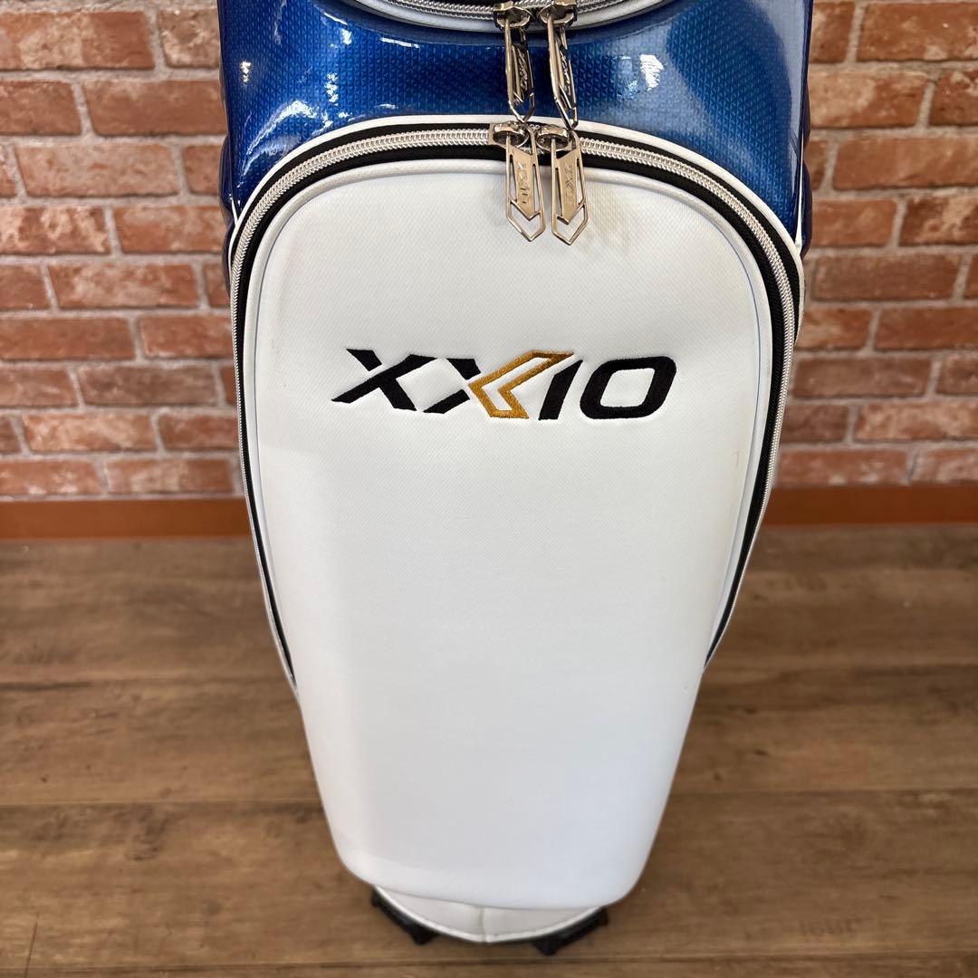 ゼクシオ キャディバッグ ホワイト ブルー アスリートモデル フードなし