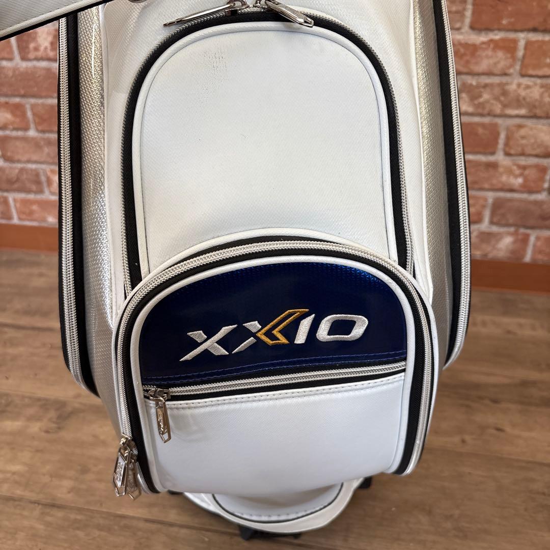 ゼクシオ キャディバッグ ホワイト ブルー アスリートモデル フードなし