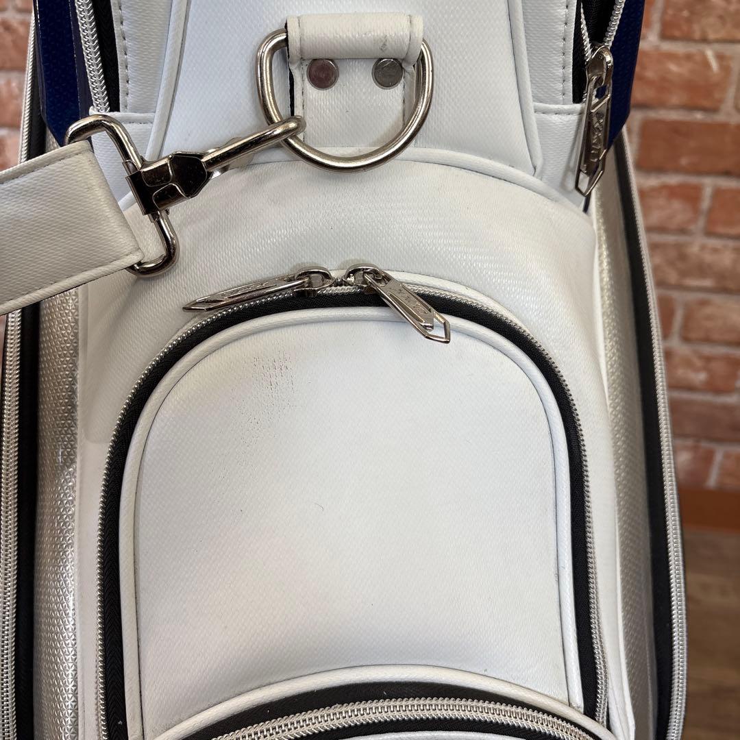 ゼクシオ キャディバッグ ホワイト ブルー アスリートモデル フードなし