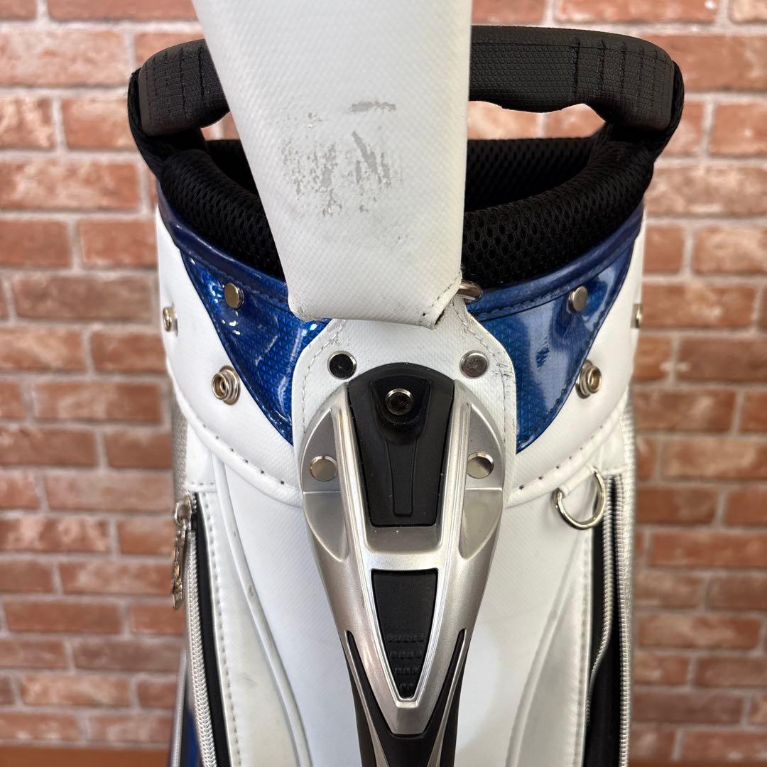 ゼクシオ キャディバッグ ホワイト ブルー アスリートモデル フードなし