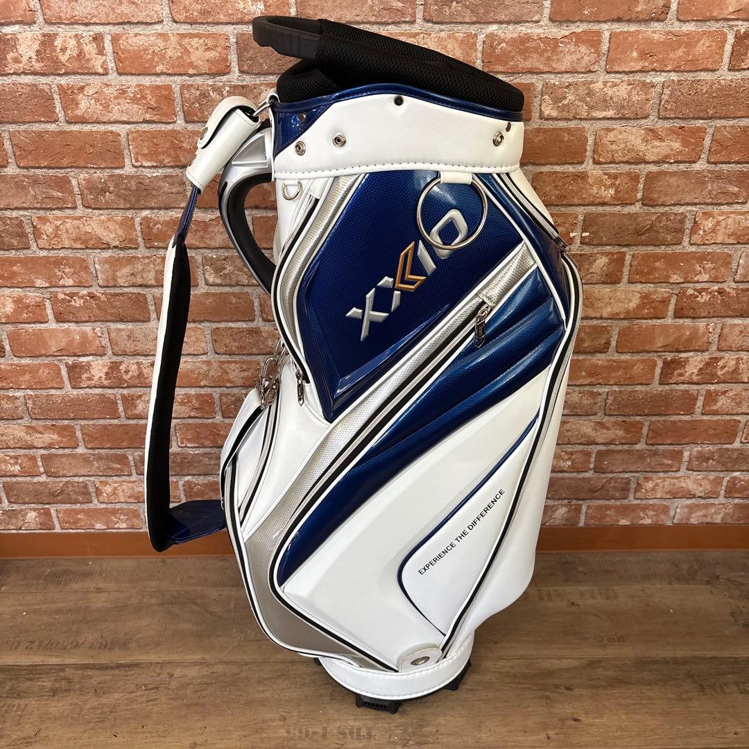 ゼクシオ キャディバッグ ホワイト ブルー アスリートモデル フードなし