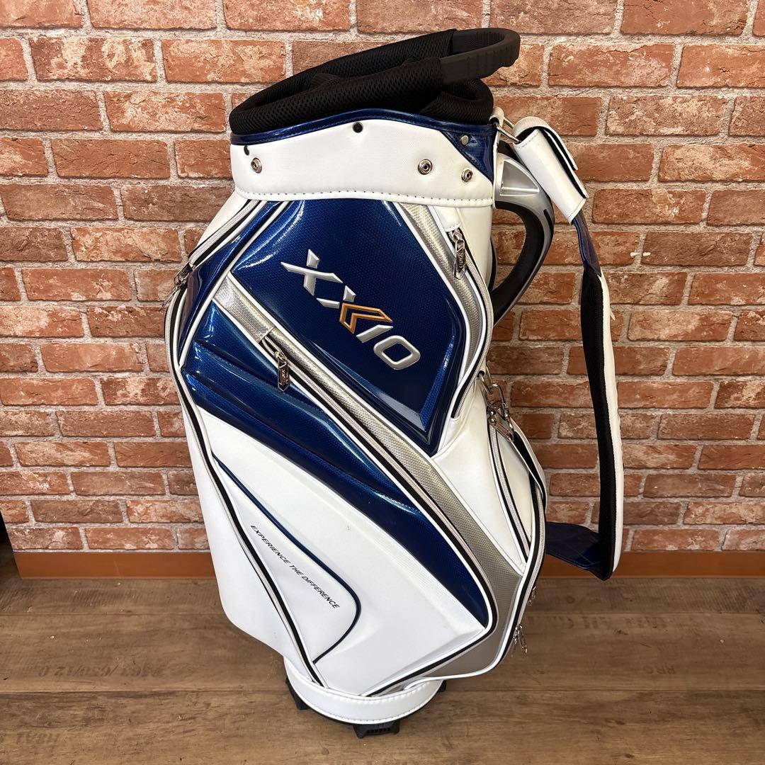 ゼクシオ キャディバッグ ホワイト ブルー アスリートモデル フードなし