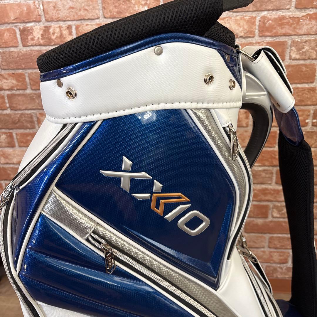 ゼクシオ キャディバッグ ホワイト ブルー アスリートモデル フードなし