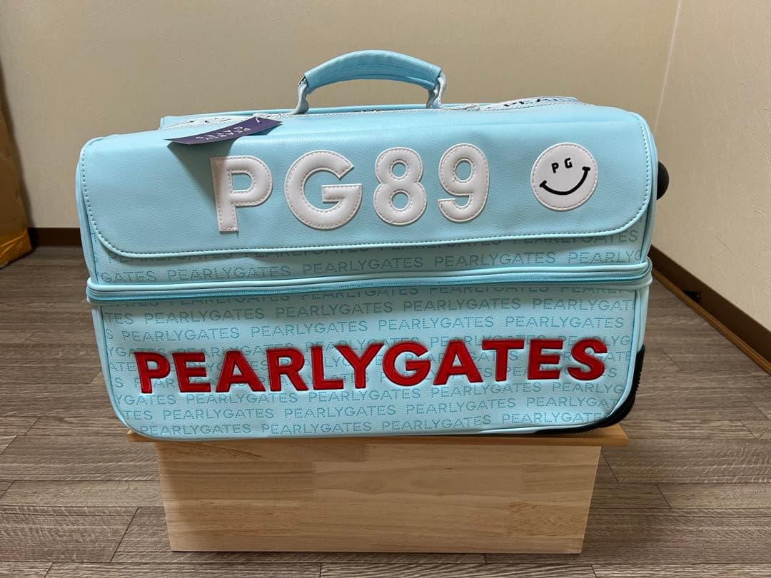 未使用品　PEARLY GATES PG89 キャリーバッグ ブルー　タグ付