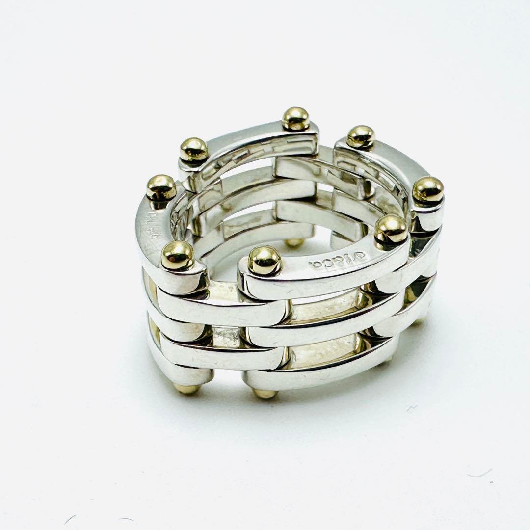 Tiffany ティファニー　ゲート　リング　925 750 コンビ　10号