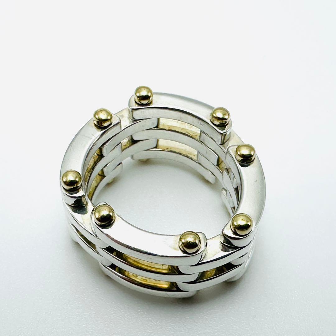 Tiffany ティファニー　ゲート　リング　925 750 コンビ　10号