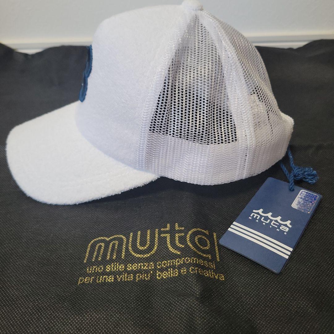 【新品未使用】muta 数字8刺繍 ホワイトキャップ タグ付き