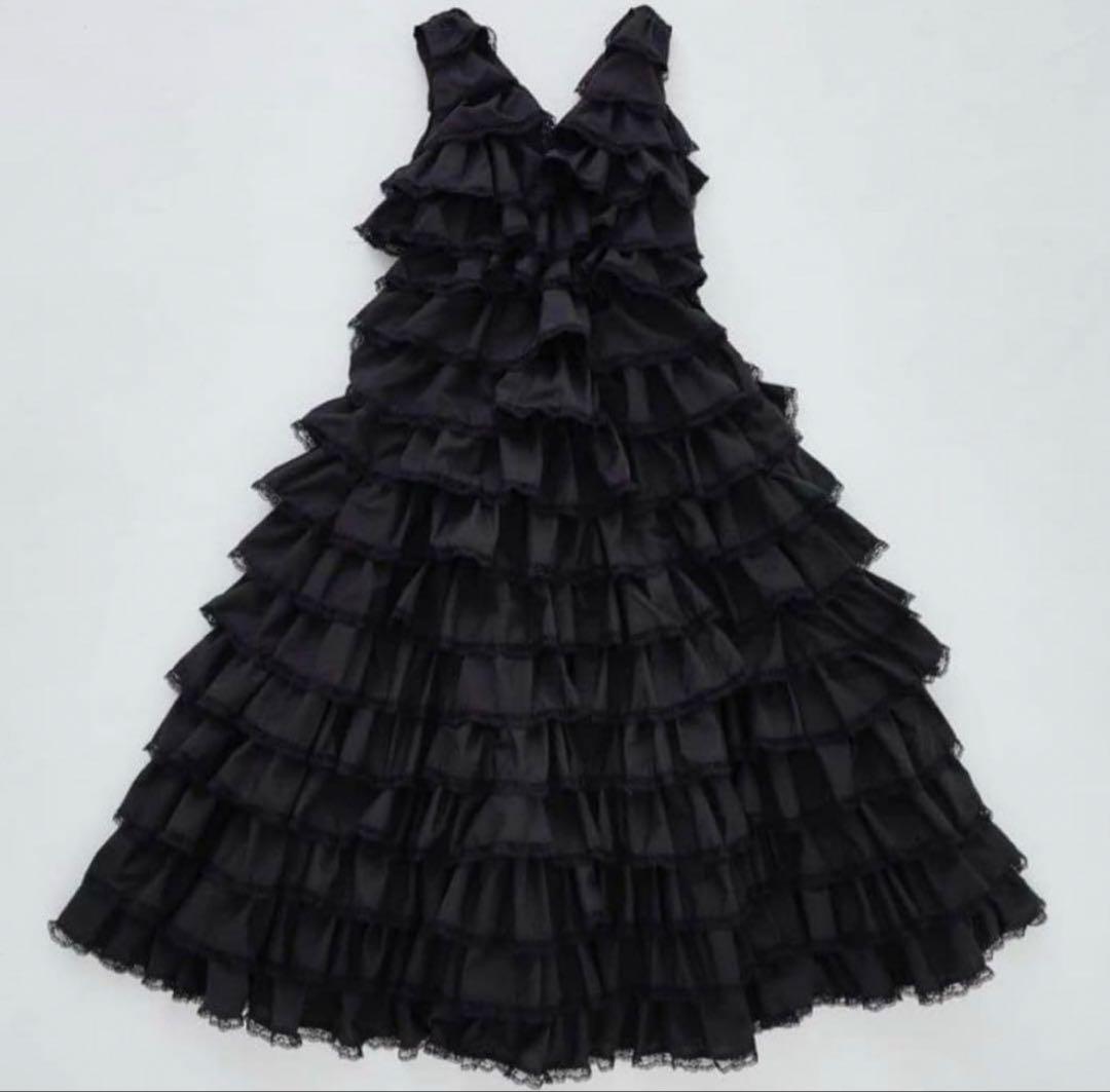 トリートユアセルフ angel wings long dress black