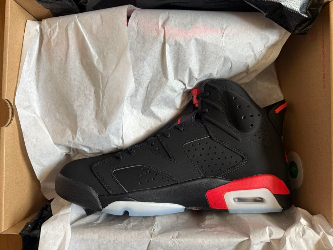 シューズ(男性用) AIR JORDAN 6 RETRO BLACK/LT CRIMSON