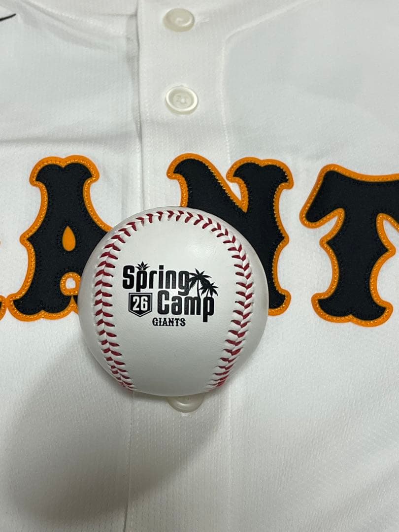 読売ジャイアンツ 田中瑛斗 直筆サインボール 2026 キャンプ球 巨人