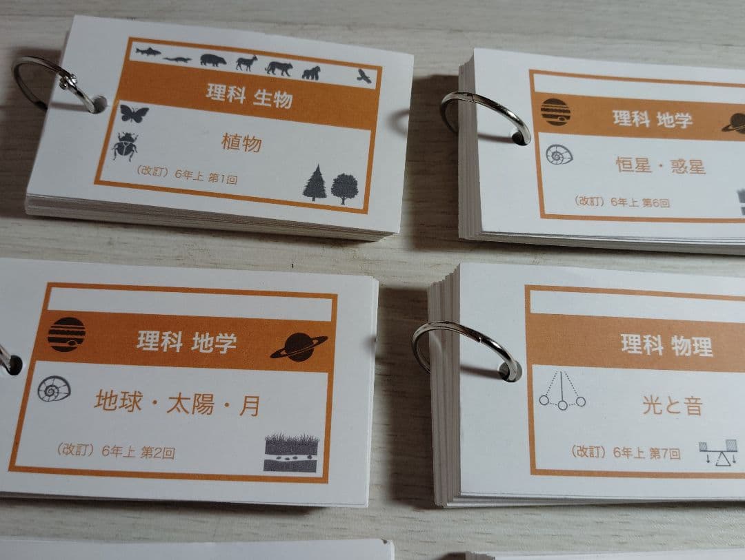 【値下げ】定価15000円　四谷大塚予習シリーズ理科6年上　一問一答カード