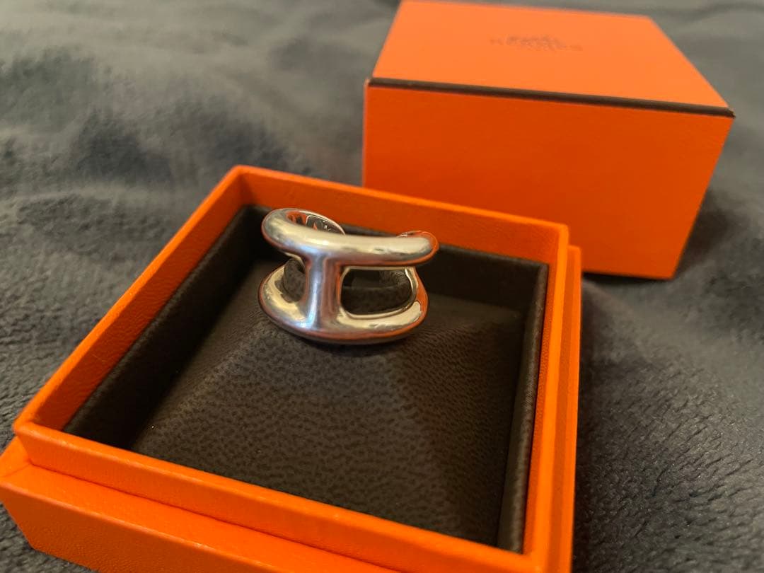 HERMES エルメス オスモズPM リング 52 925 シルバー