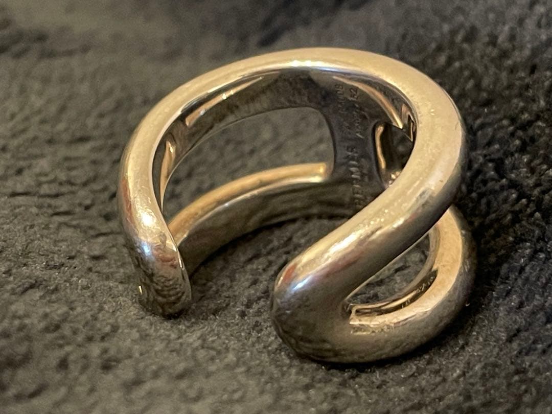 HERMES エルメス オスモズPM リング 52 925 シルバー