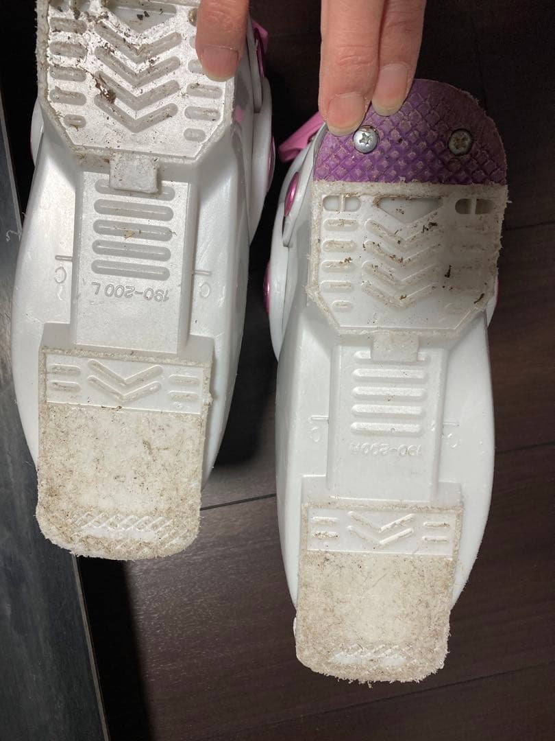 スキー　ジュニア　3点セット　板　ストック　ブーツ　双子年子　カザマKazama