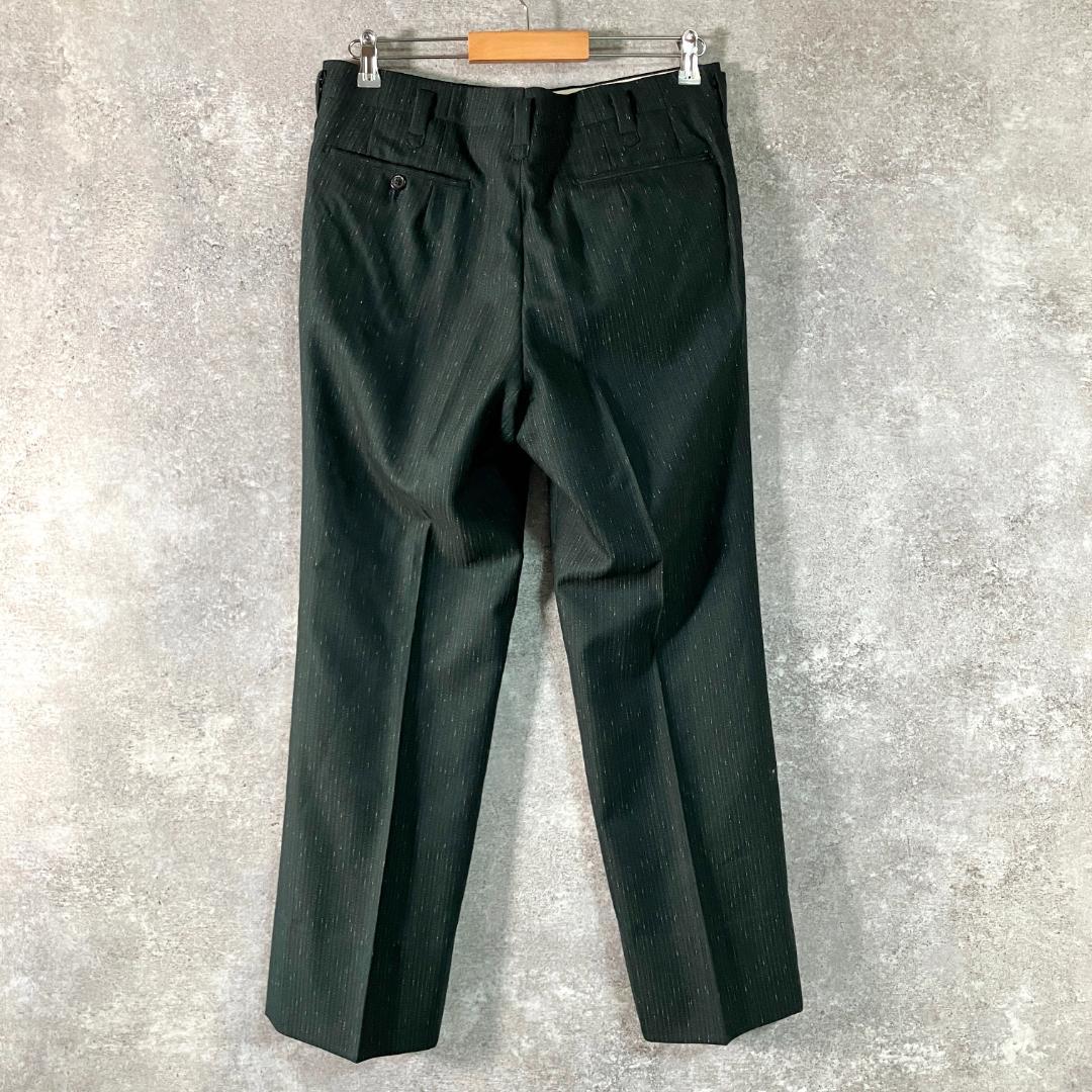 70-80s テイラーメイド　セットアップ　ダブル　スラックス　グリーン