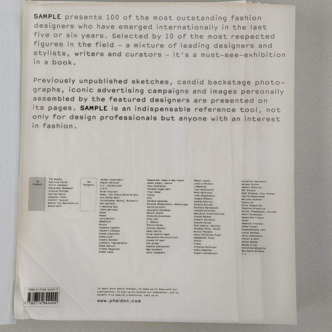 SAMPLE:100 Fashion Designers アートブック 写真集