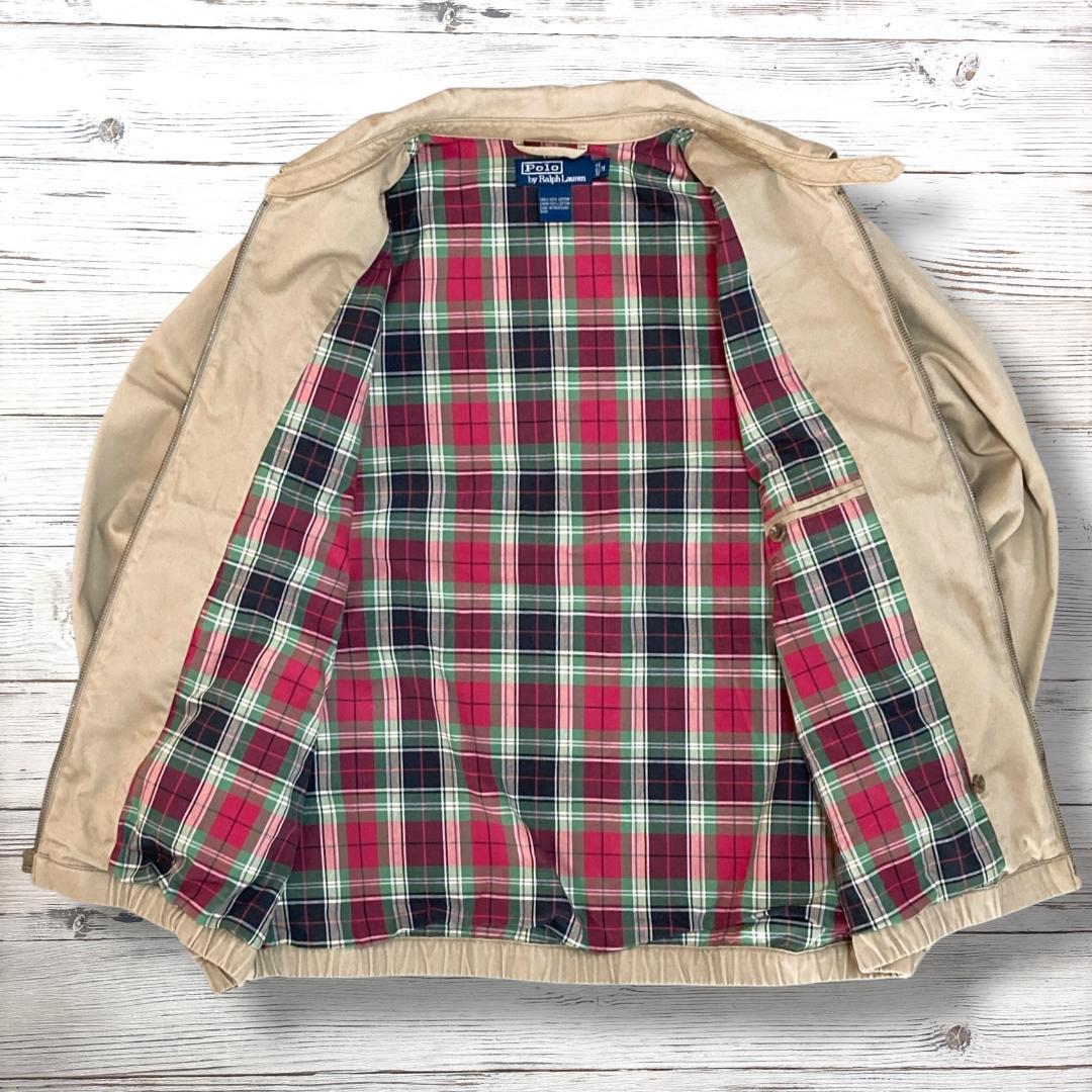 ポロバイラルフローレン ジャケット 刺繍ロゴ ベージュ M 1850