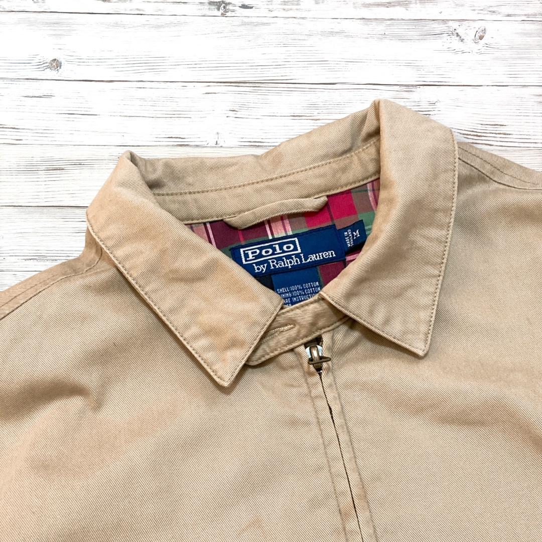 ポロバイラルフローレン ジャケット 刺繍ロゴ ベージュ M 1850