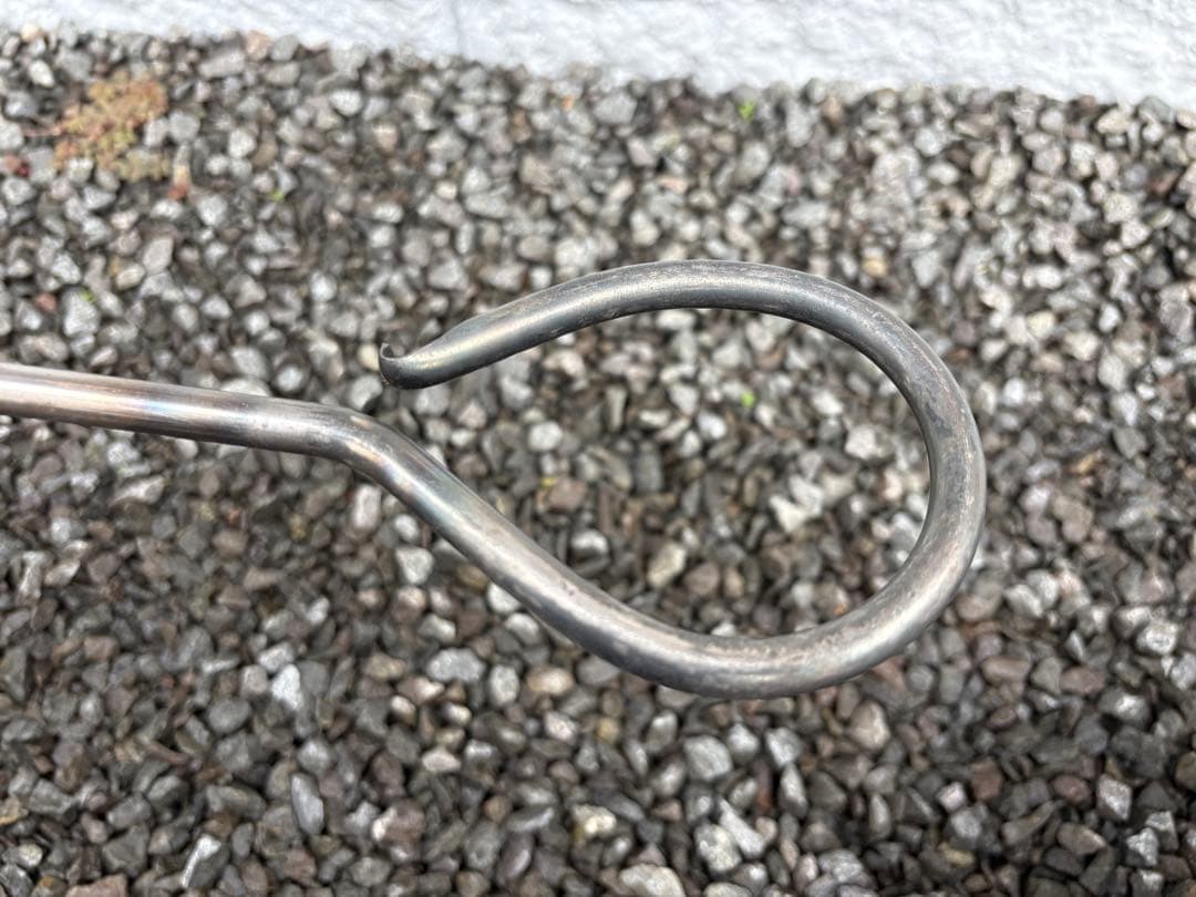 ハンドメイド　焚き火ハンガー　ファイヤーアンカー