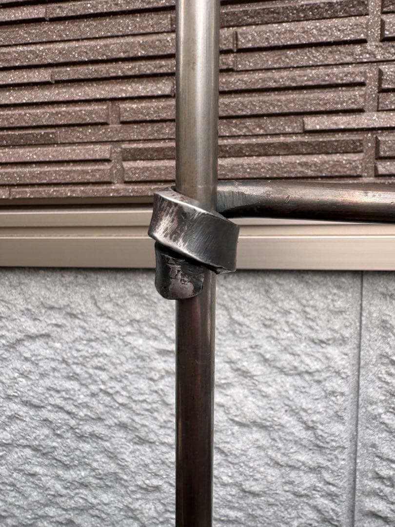 ハンドメイド　焚き火ハンガー　ファイヤーアンカー