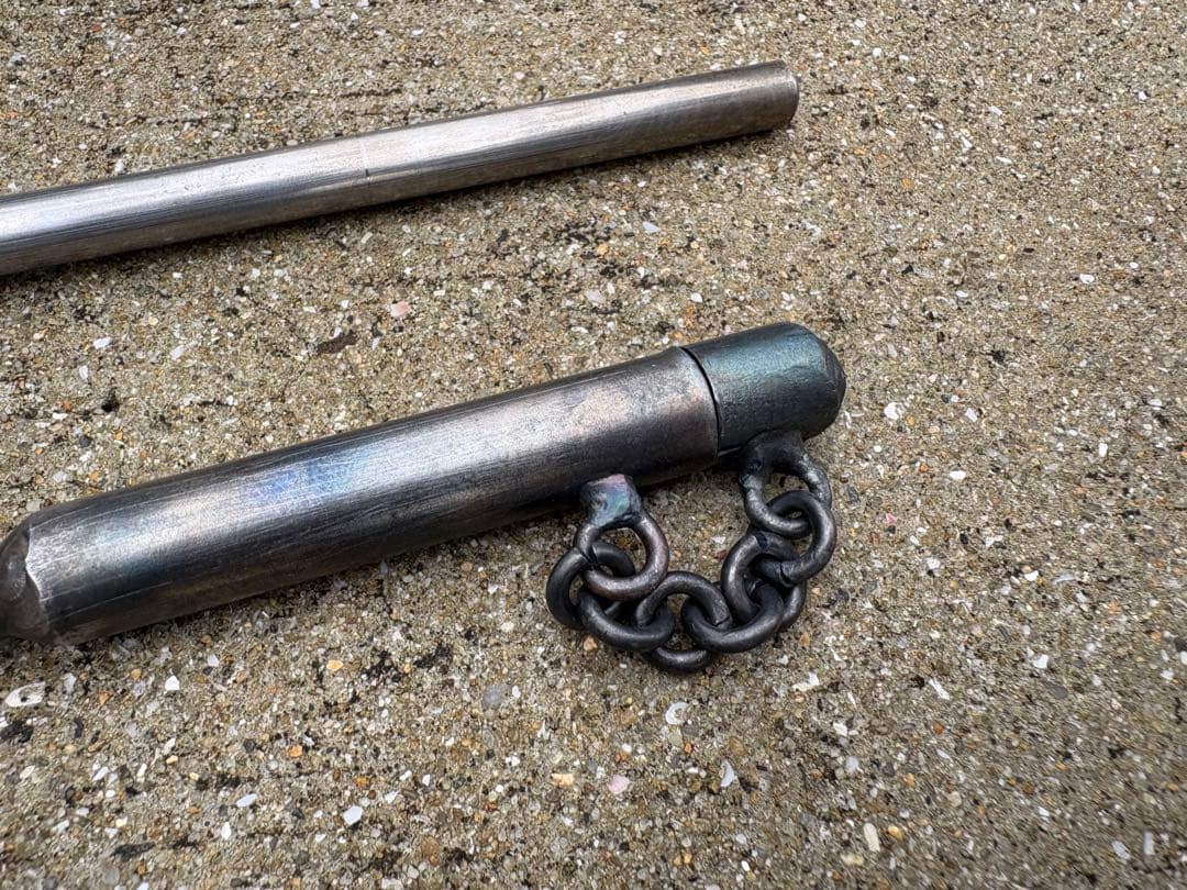 ハンドメイド　焚き火ハンガー　ファイヤーアンカー