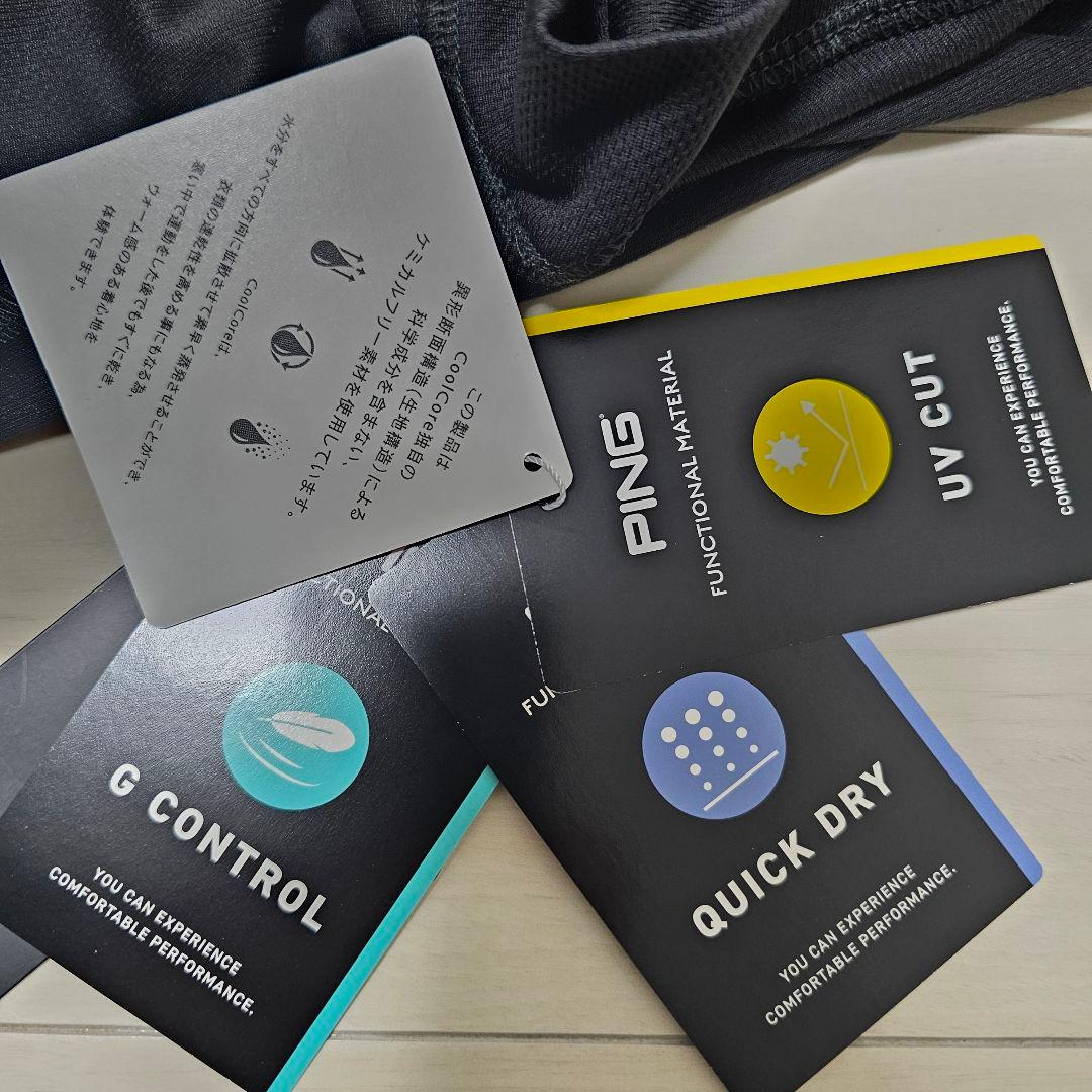 希少PING【L】ピン レディースウェア 上下 セットアップ ゴルフ 春夏 黒