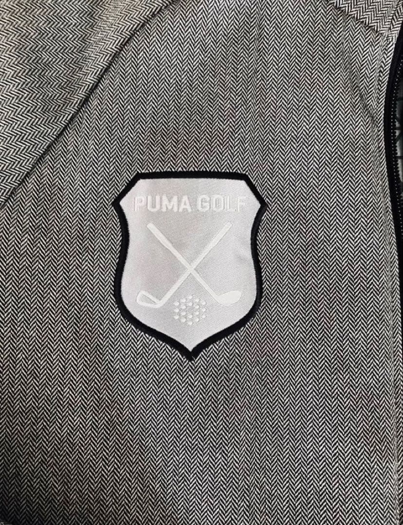 PUMA GOLF プーマゴルフ フルジップ ブルゾン グレー Pロゴ