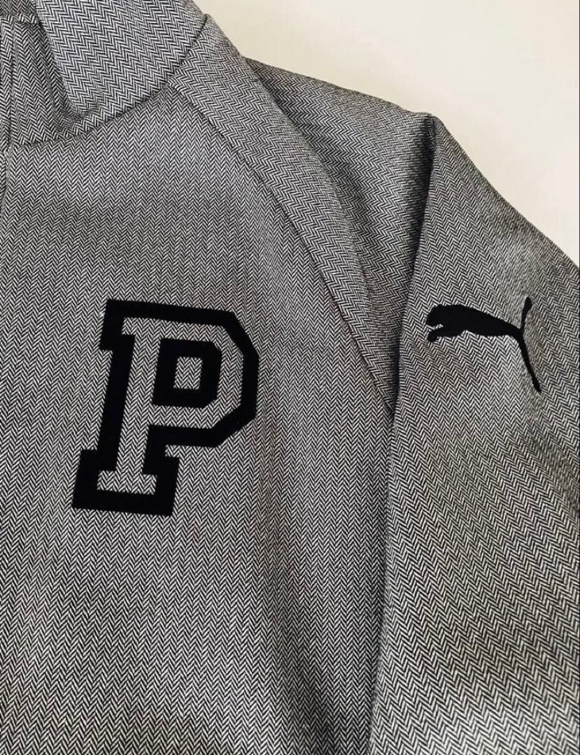 PUMA GOLF プーマゴルフ フルジップ ブルゾン グレー Pロゴ