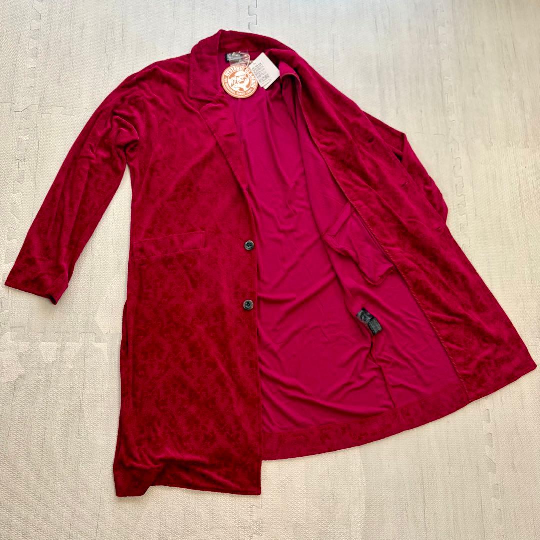 新品タグ付き】HYSTERIC GLAMOUR 総柄 ガウンコート ヴィンテージ