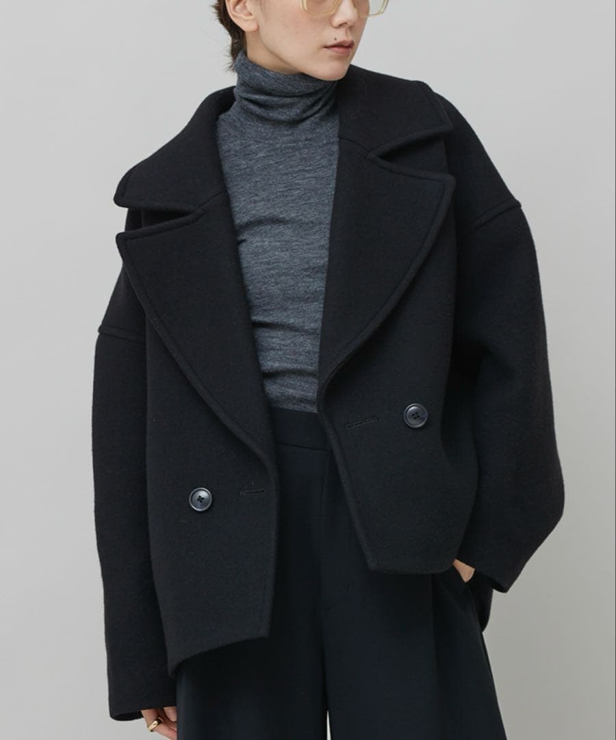 curensology モッサーコクーンコート　ブラック